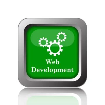 Web development icon. Internet button on black background.. Ilustración de archivo