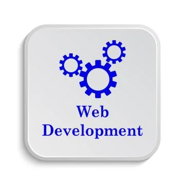 Web development icon. Internet button on white background.. Stock Illustration