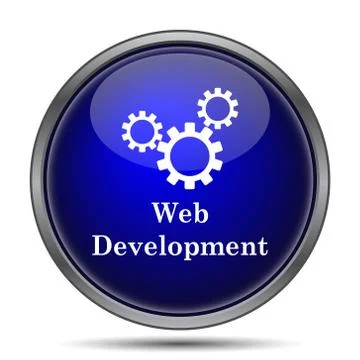 Web development icon. Internet button on white background.. Ilustración de archivo