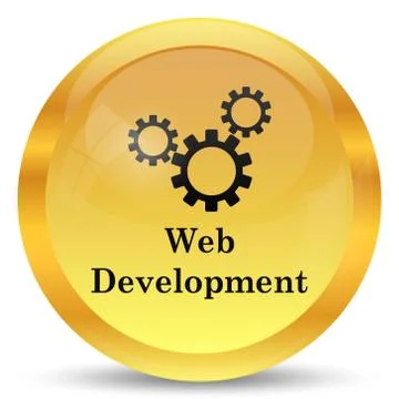 Web development icon. Internet button on white background.. Ilustración de archivo