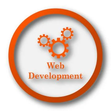 Web development icon. Internet button on white background.. Ilustración de archivo