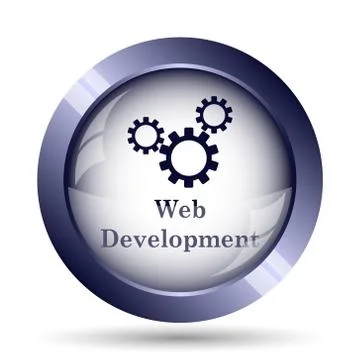Web development icon. Internet button on white background.. Ilustración de archivo