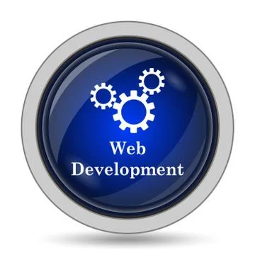 Web development icon. Internet button on white background.. Ilustración de archivo