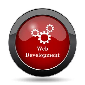 Web development icon. Internet button on white background.. Ilustración de archivo
