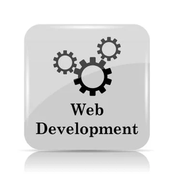 Web development icon. Internet button on white background.. Ilustración de archivo