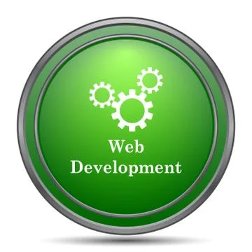 Web development icon. Internet button on white background.. Ilustración de archivo