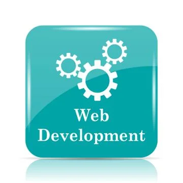 Web development icon. Internet button on white background.. Ilustración de archivo