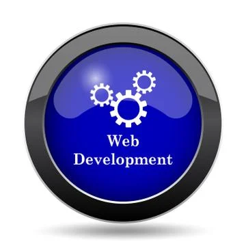 Web development icon. Internet button on white background.. Ilustración de archivo