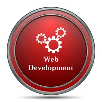 Web development icon. Internet button on white background.. Ilustración de archivo