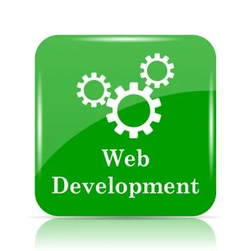 Web development icon. Internet button on white background.. Ilustración de archivo