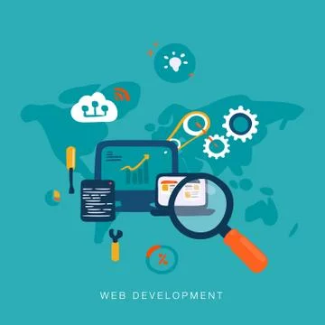 Web development イラスト素材