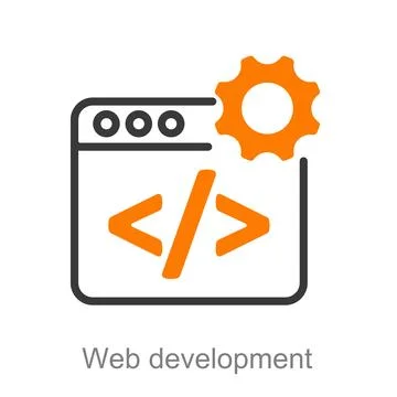 Web development 스톡 일러스트