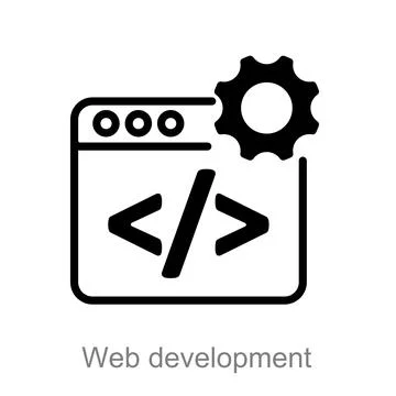 Web development Stock-Illustration