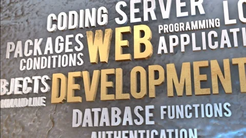 Web development internet concept video Stock Footage 121513085