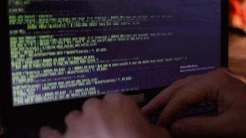 Web development of an internet network software. web developer code on computer Stock Footage 172191757