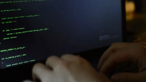 Web development of an internet network software. web developer code on computer Stock Footage 172192400