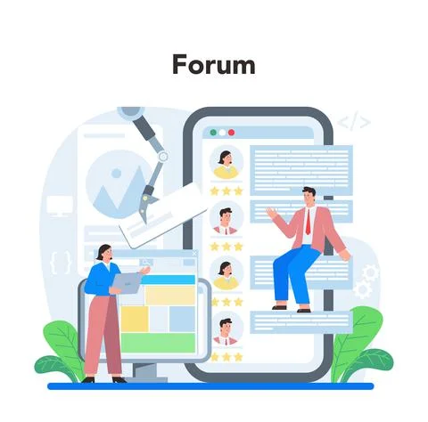 Web development online service or platform. Website optimization Stock Illustration