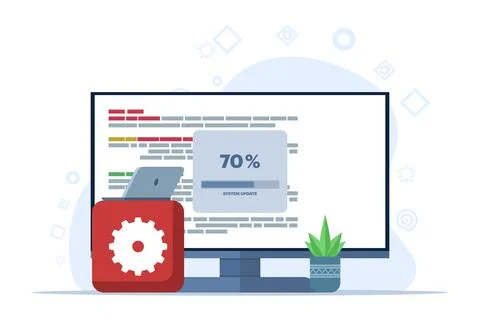Web development or programming language concept. css, html, it, ui. Stock Illustration