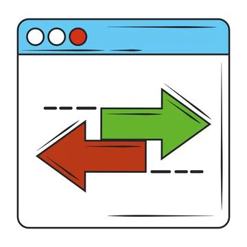 Web development process creation digital software イラスト素材
