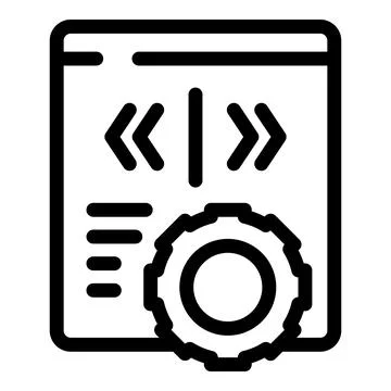 Web development process showing with gear and arrows on webpage 스톡 일러스트