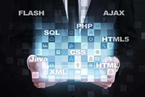 Web development. Programming. Internet and technology concept. Stock Illustration