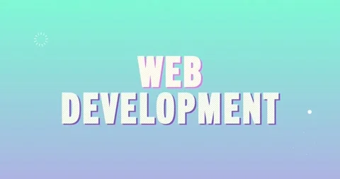 Web development. Retro Text Animation. Stock Footage 138206033