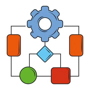 Web development search engine optimization, creation digital software Stock Illustration