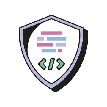 Web development security Illustrazione stock