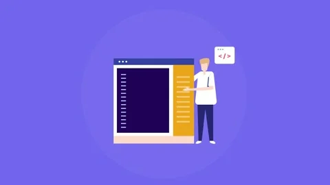 Web development software engineer code programming concept. Stock Footage 200801690