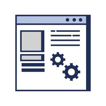 Web development tech Stock Illustration