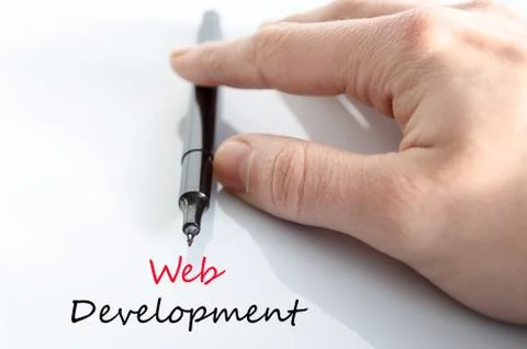 Web development text concept 스톡 사진