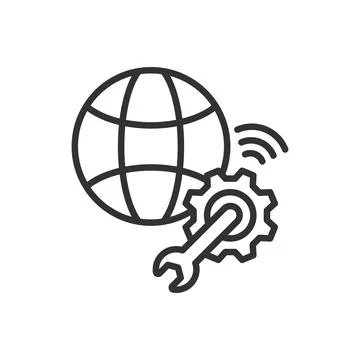 Web development tools icon in line design. Web, development, tools, coding Stock Illustration