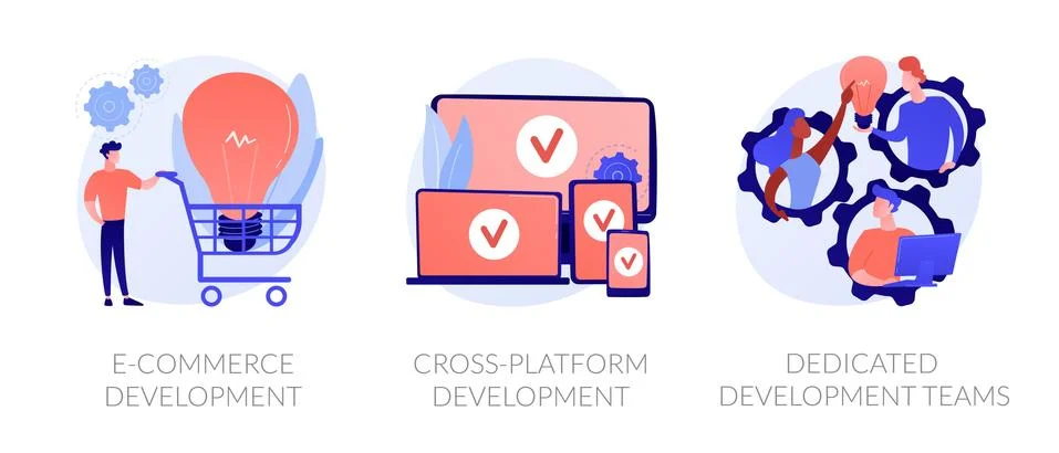Web development vector concept metaphors Stock Illustration