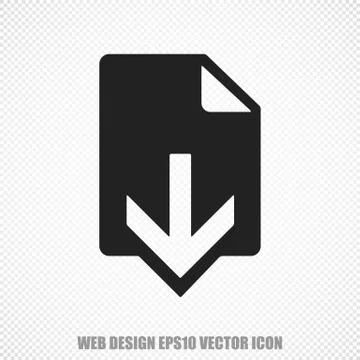 Web development vector Download icon. Modern flat design Illustrazione stock