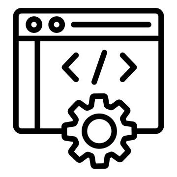Web development Vector Icon Design Illustration Stock-Illustration