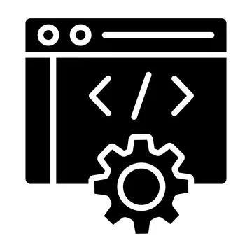 Web development Vector Icon Design Illustration Stock-Illustration