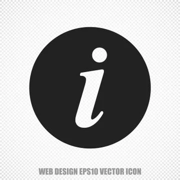 Web development vector Information icon. Modern flat design Stock Illustration