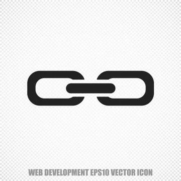 Web development vector Link icon. Modern flat design Stock Illustration