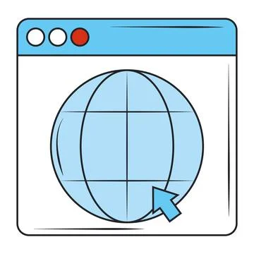 Web development website world click creation digital software 스톡 일러스트