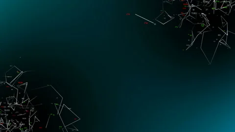 Web of digital communications.Beautiful Flight through the Abstract Network Stock Footage 102734866