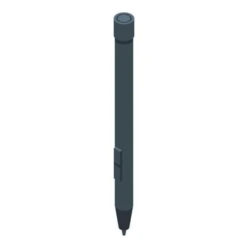 Web digital pen icon isometric vector. Tablet sign Stock Illustration
