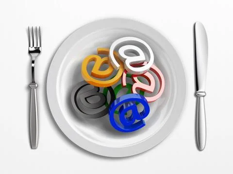 Web dish Stock Illustration