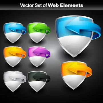 Web display element Stock Illustration
