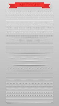 Web dividers Stock Illustration