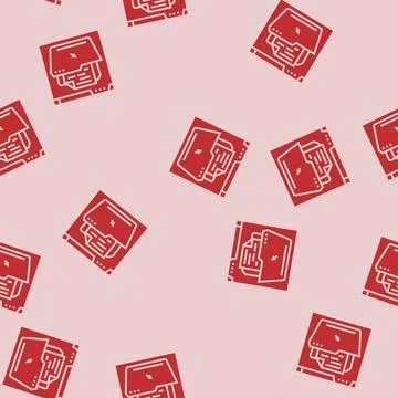 Web document file glyph seamless pattern Stock Illustration