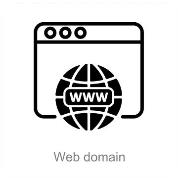 Web domain Stock Illustration