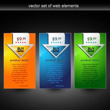 Web element Stock Illustration