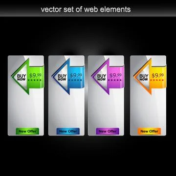 Web element Stock Illustration