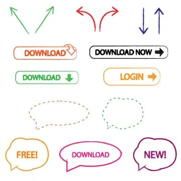 Web elements Stock Illustration