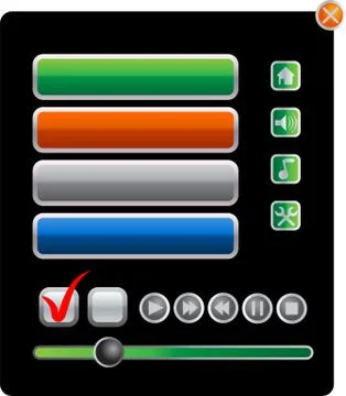 Web elements Illustrazione stock